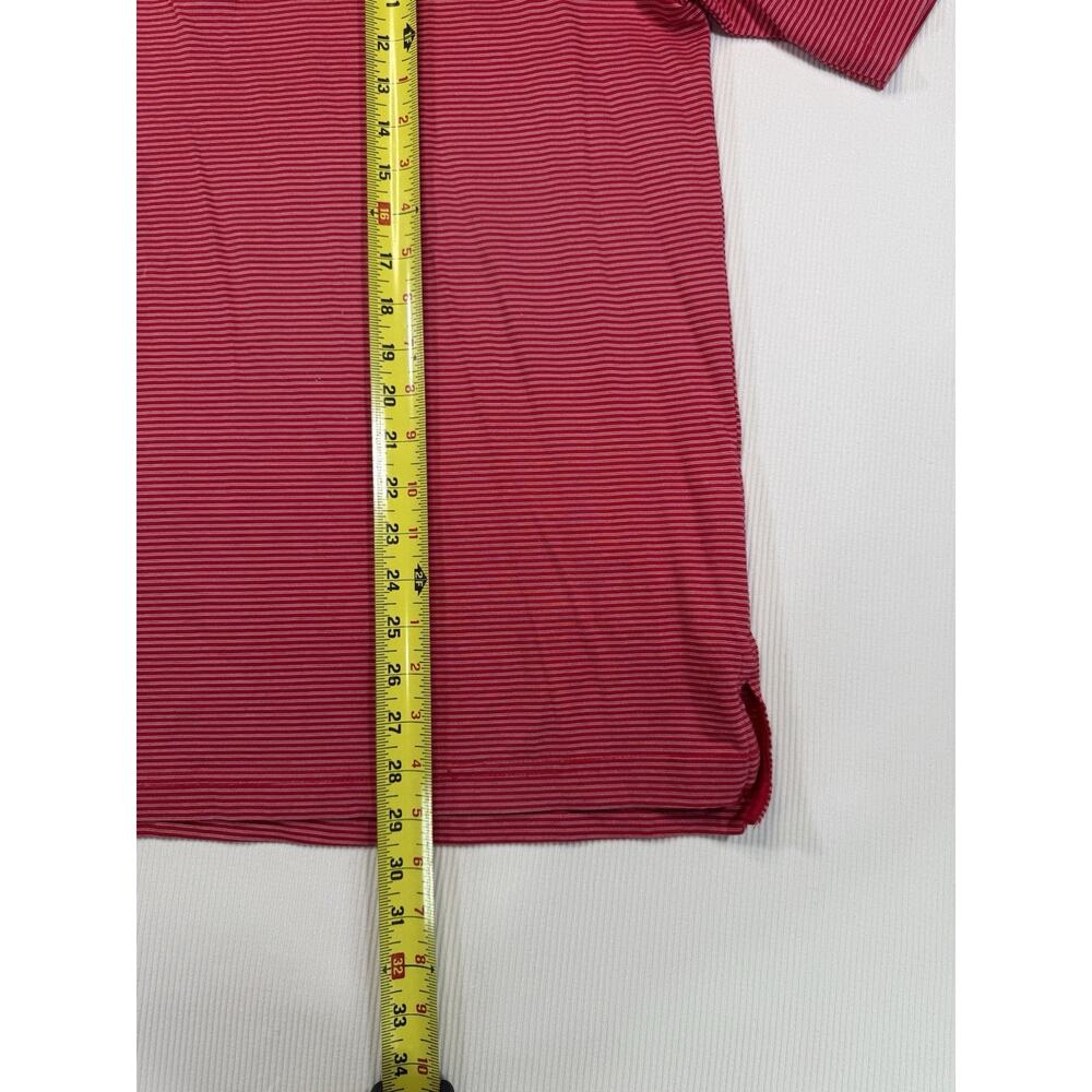 Daniel Cremieux Polo Shirt Mens Large Red Striped Golf Casual - Picture 4 of 8